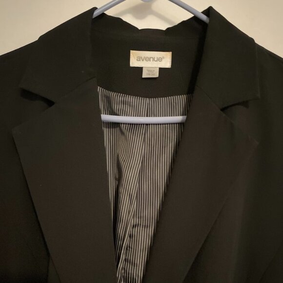 Avenue Size 18/20 Black Suit One Button Jacket - Picture 4 of 16